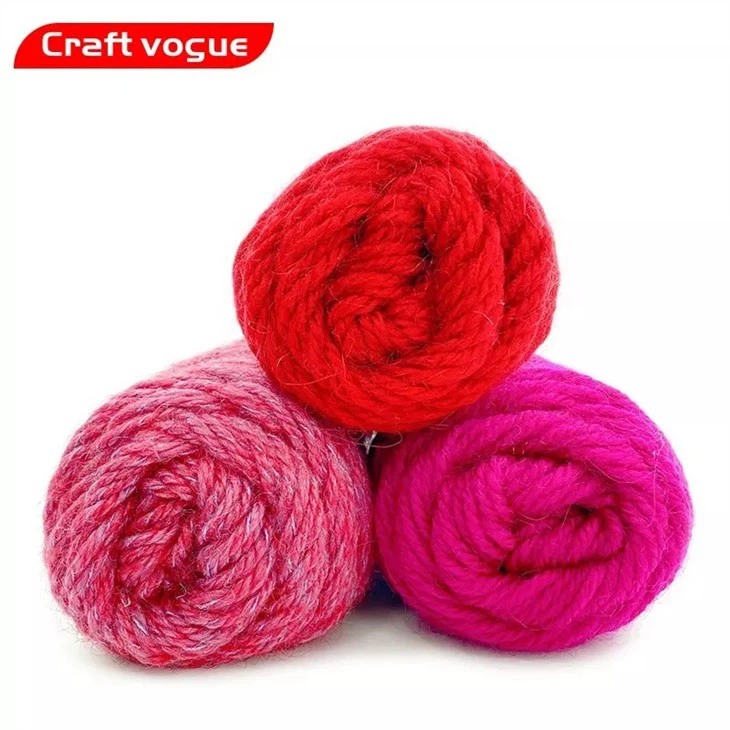 chunky wool acrylic blend yarn