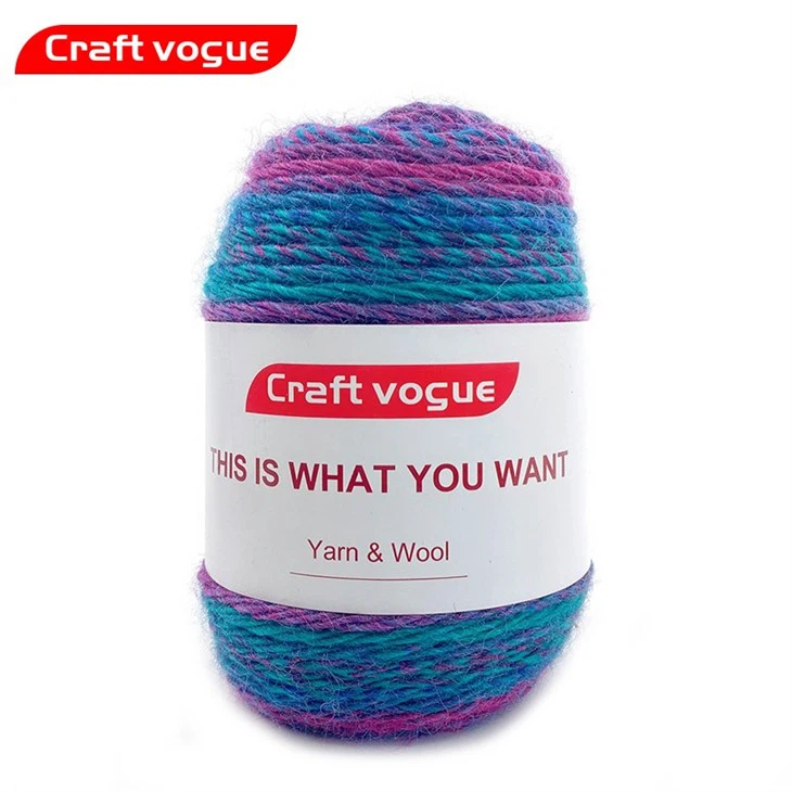 crochet rainbow yarn